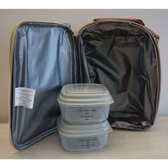 Fit & Fresh FFHT-006 Floral/Hearts Print Thayer Lunch Tote Bag - Picture 4 of 7